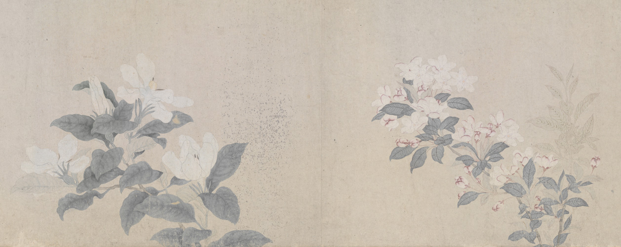 图片[1]-The scroll of eight flowers selected by Qian-China Archive